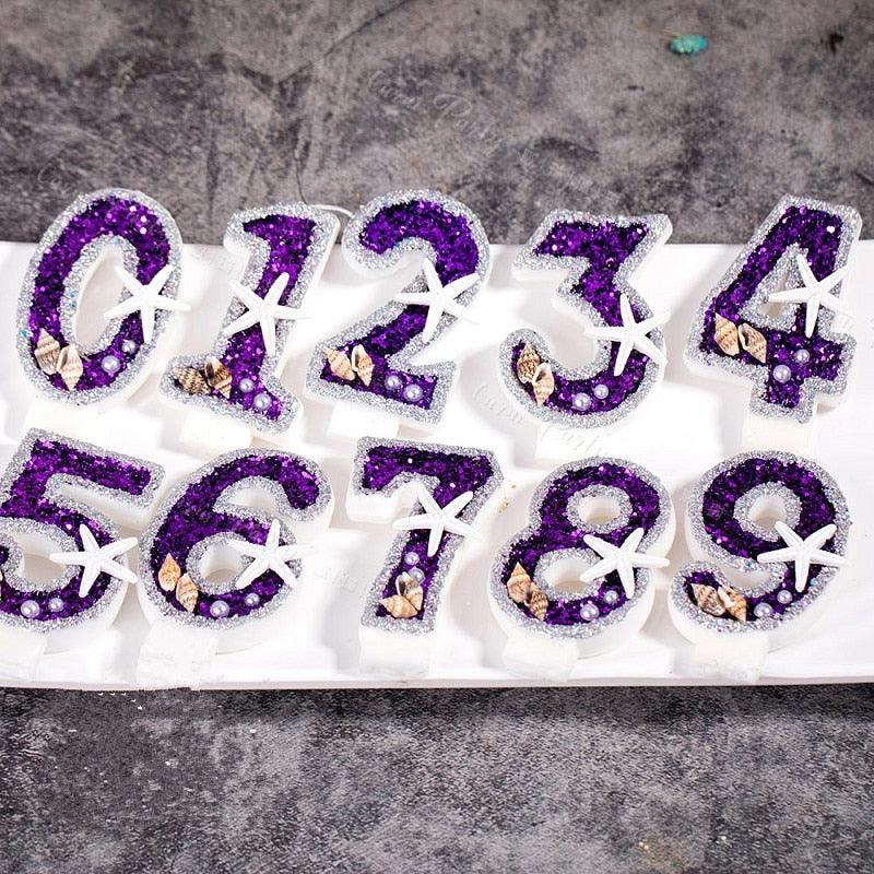 0-9 Number Cake Candle Polka Dot Number Candles Colorful Star Birthday Cake 0-9 Candles For Birthday Wedding Anniversary Reunions Theme Party Decoration Cupcake Topper Decoration Supplies Birthday Number Candle For Girl Boys Kid Cake Decoration Tools Stevvex