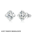 D Color VVS1 1ct Moissanite Stud Earrings 925 Sterling Silver Wedding Gift BandsCo Straps