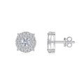 0.5Ct Moissanite Stud Earrings 925 Sterling Silver 18K Gold Plated Hypoallergenic BandsCo Straps