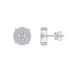 0.5Ct Moissanite Stud Earrings 925 Sterling Silver 18K Gold Plated Hypoallergenic BandsCo Straps