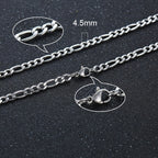 Twisted Rope Figaro Necklaces Pi-Mart
