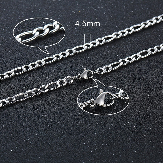Twisted Rope Figaro Necklaces Pi-Mart