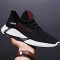 New Sports Shoes Men's Breathable Casual Mesh Shoes Comfort Increase Lace-up Non-slip Low-top Running Shoes Pi-Mart