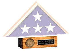 Oak Pedestal for flag case, flag case Pedestals The Military Gift Store