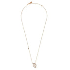 Zodiac Star Sign Pendant Necklace Rose Gold Virgo