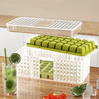 Large New Silicone Square Ice Mold Ice Cube Trays Lid Mold Storage Box Creative Tool Ice Cube Maker Cool Drinks Kitchen Bar Pi-Mart