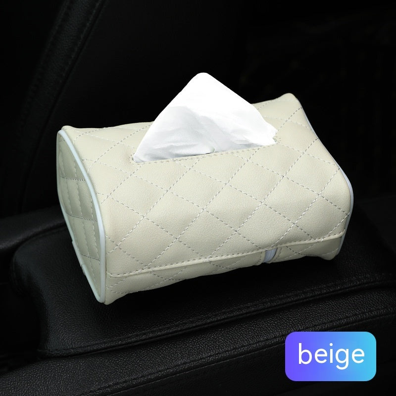 Car Supplies Seat Tissue Box Sun Visor Tissue Bag Armrest Tissue Dispenser Rear Pi-Mart