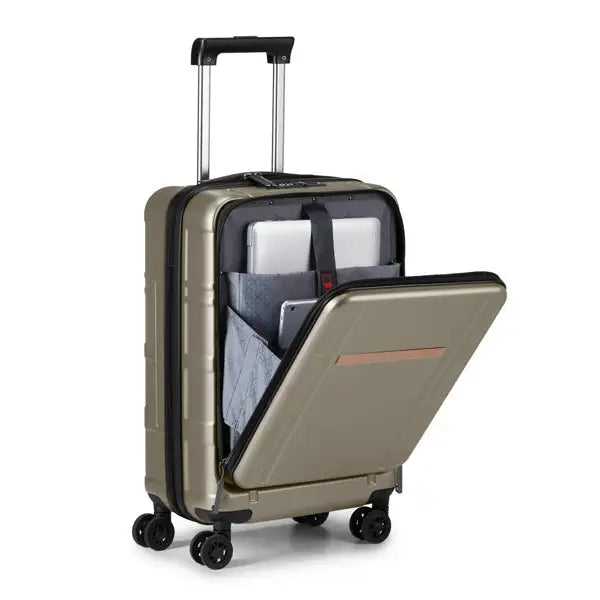 Front End 20 Inch Expandable ABS, PC Suitcase - SJB-DIAMOND ELITES