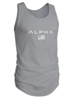 Men's US Flag Round Neck Tank