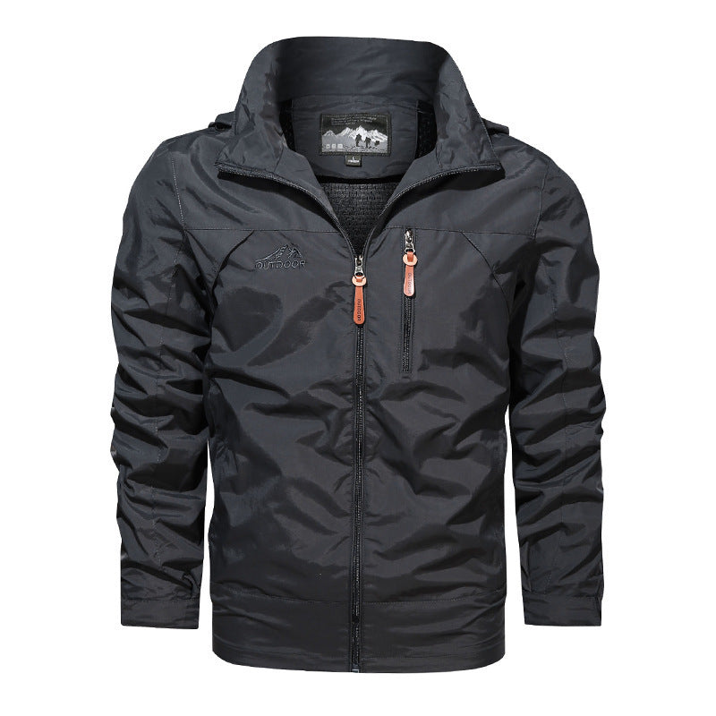 New Style Plus Size Jacket Men's Outdoor Hooded Jackets Men's Jackets Pi-Mart