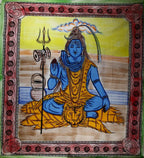 Shiva Third Eye Tapestry With Trishul And Om Wall Art