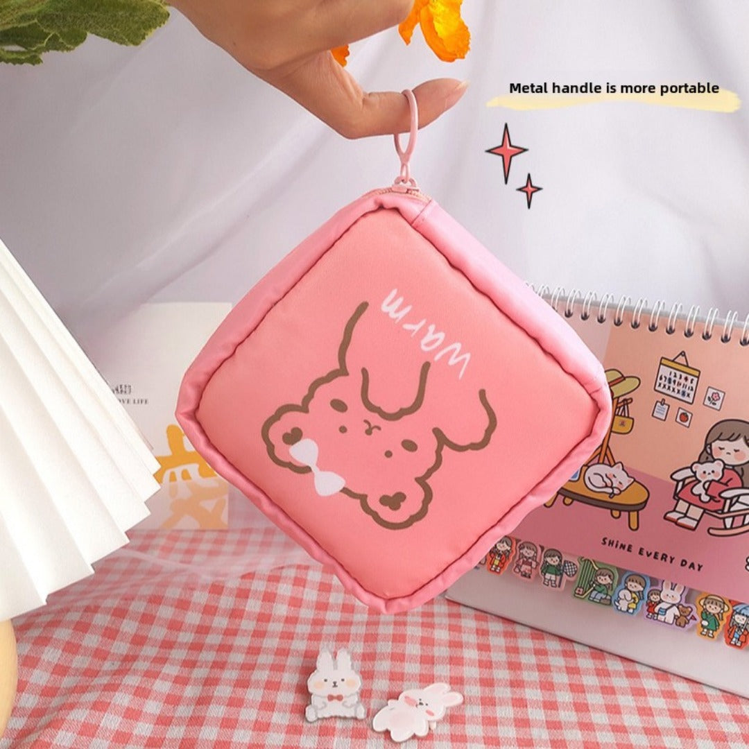 Period Bag for Women, Cute Sanitary Napkin Storage Bag, Portable Period Pouch, Sanitary Pads Bag,Tampons Holder for Purse - SJB-DIAMOND ELITES