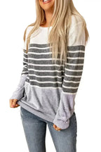 Striped Colorblock Sweater - SJB-DIAMOND ELITES