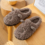 Plush Bedroom Cotton Fluffy Slippers Pi-Mart