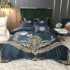 Four-piece Embroidered Tencel Cotton Bed Linen And Duvet Cover Pi-Mart