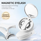 Magnetic False Eyelashes Integrated Storage Box Glue-free Magnet False Eyelashes Natural Makeup Tools With Applicater Pi-Mart