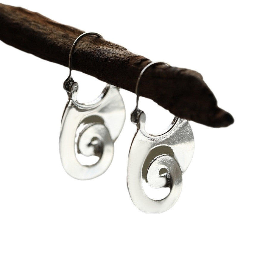 Spiral Design Ear Ring Retro Geometry Pi-Mart