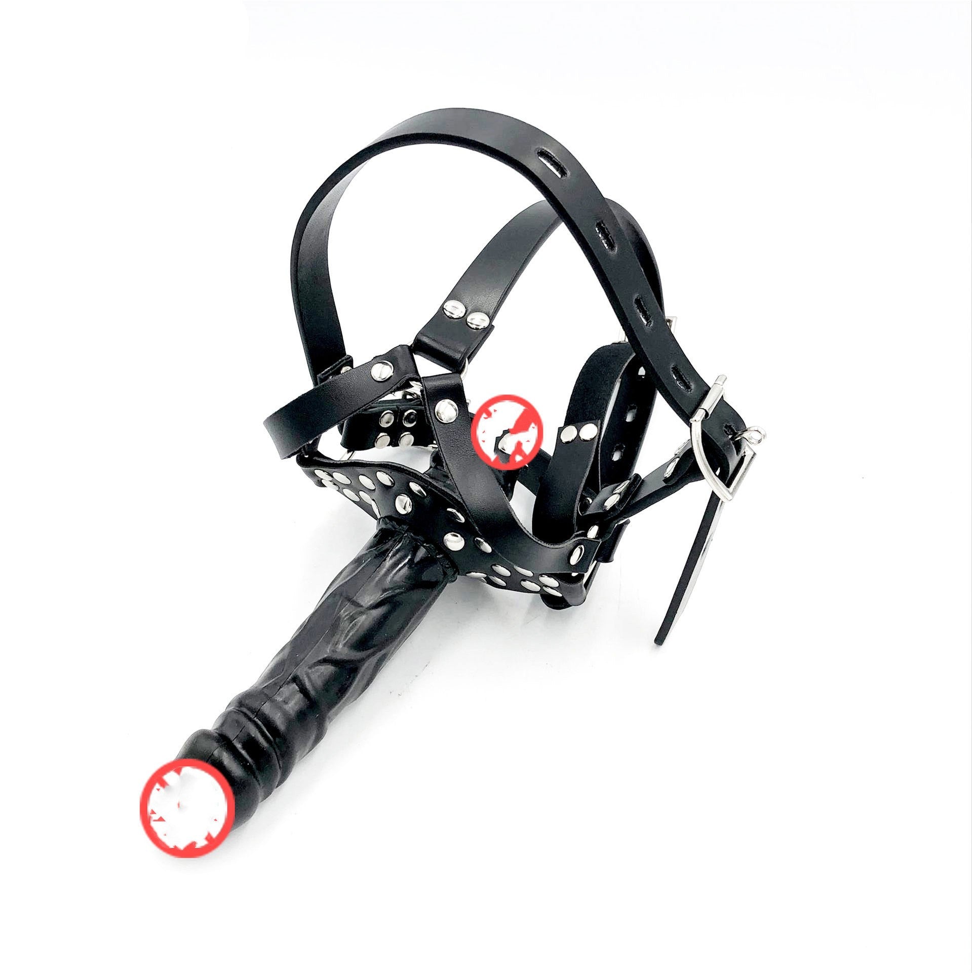 Horse Harness Type Double Head Dildo Ball Gag Women Wear Lootquake LLC