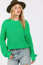 SAGE + FIG Round Neck Drop Shoulder Sweater - SJB-DIAMOND ELITES