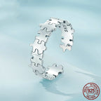 S925 Silver Puzzle Ring For Men And Women Fashion Commuter Style High Sense Pi-Mart