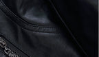 Motorcycle Leather Jacket Large Coat Woman