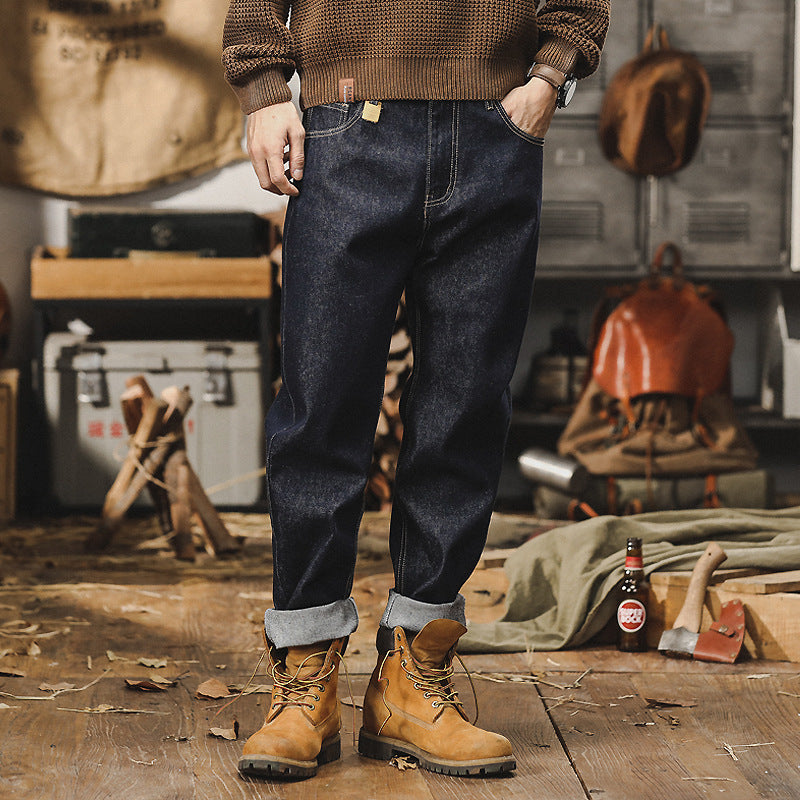 American Retro Autumn Jeans Men Lootquake LLC