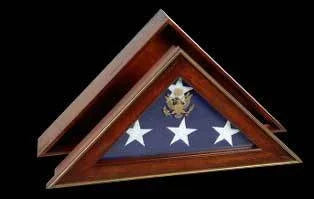 Five Star General Flag Case, Burial flag display case The Military Gift Store