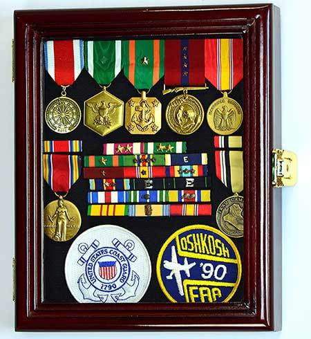 XS Display Case Cabinet Box for Military Medals Pins Patches Insignia Ribbons w/UV Protection The Military Gift Store