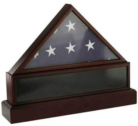 Silverlight Urns Eternity Flag Case & Urn, Flag Display Cremation Urn for Veteran The Military Gift Store