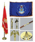 Flag Connections Air Force 3ft x 5ft Flag, Flagpole, Base, and Tassel The Military Gift Store