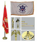 Flag Connections Army 4ft x 6ft Flag, Telescoping Flagpole, Base/Tassel The Military Gift Store