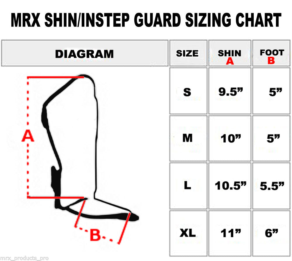 MRX BOXING & FITNESS Muay Thai Shin Guards Kick Boxing Leg & Foot Protector Pad MMA Shin Guard Extra Padding for Men or Women - SJB-DIAMOND ELITES