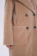 Genuine Lama Fur Virgin Wool Coat - SJB-DIAMOND ELITES