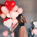 100Pc Red Pink Balloons 10Inch Love Heart Latex Balloons For Wedding Party and Celebration Helium Balloon Valentines Day Birthday Party Inflatable Balloons - SJB-DIAMOND ELITES