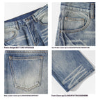 Plus Size Lightning Pattern Skinny Jeans Lootquake LLC
