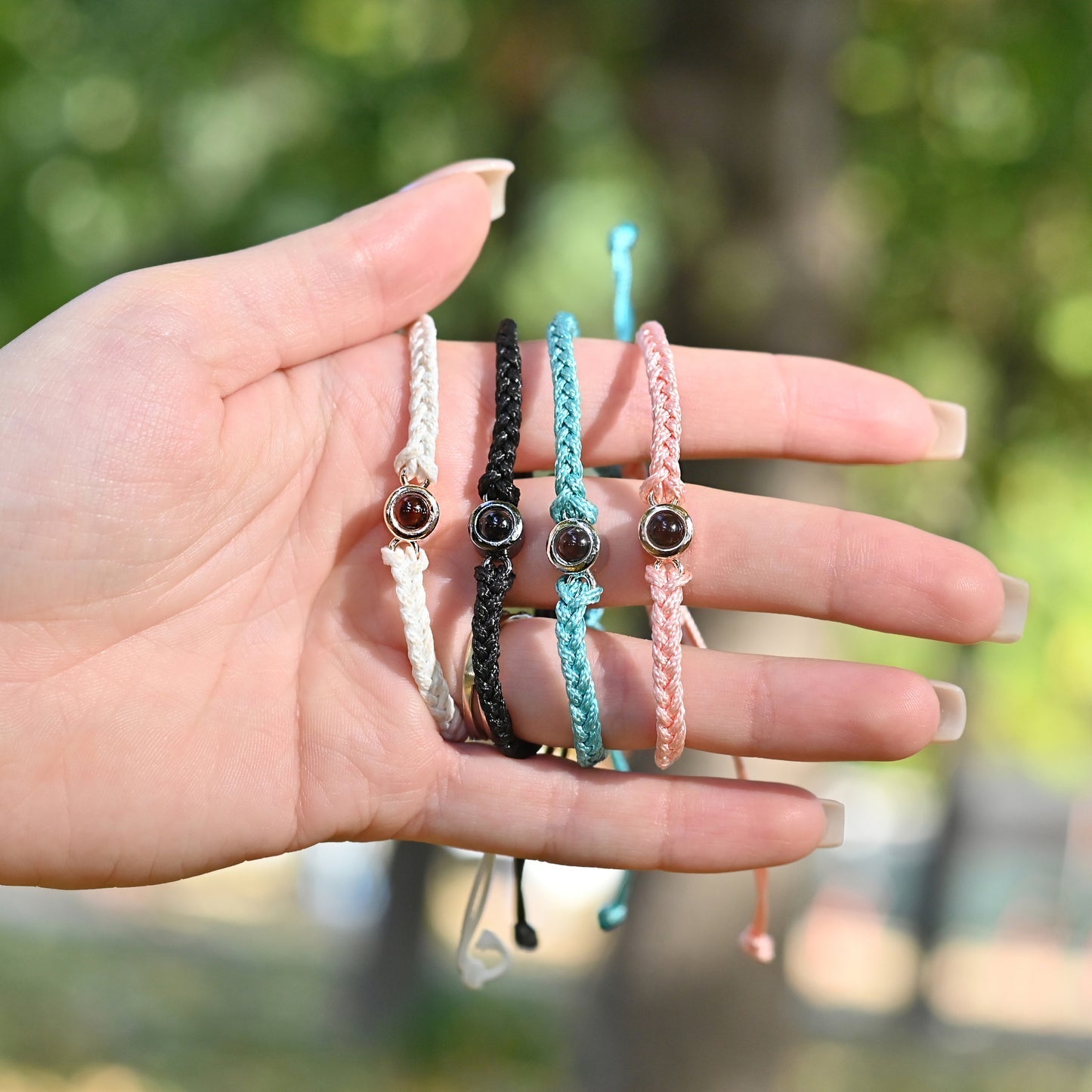 Creative Customized Color Photo Projection Bracelet Hand Woven Lovers Personality Jewelry For Men And Women Valentine's Day Gift Pi-Mart