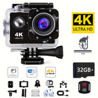 Action Camera 4K30fps with 32G Memory Card, HD Camera 131ft Underwater Cameras 20MP Pre-recording WiFi Camera 170° Remote Control Sports Cameras with Helmet Mount Accessories Kits, The Ideal Gift for Friends And Family Lootquake LLC