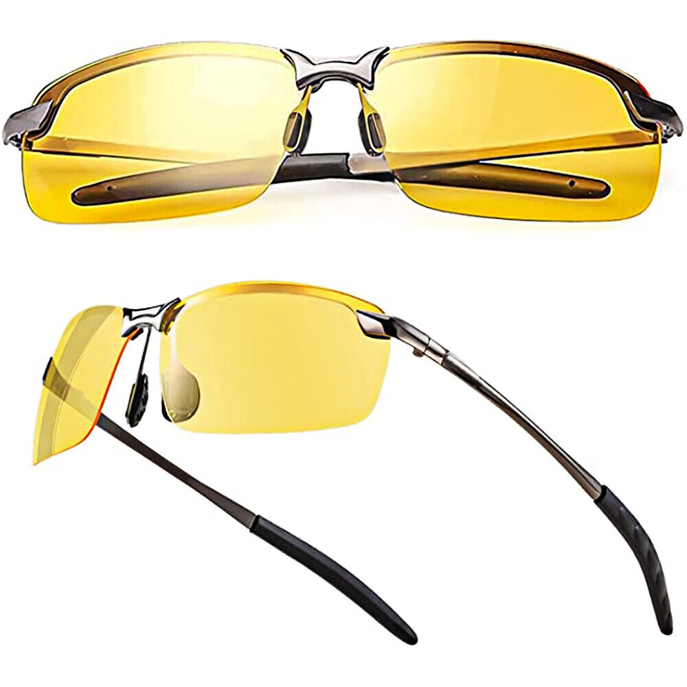 Polarized HD Night Driving Vision Glasses For Men & Women Aviator Sunglasses Pi-Mart