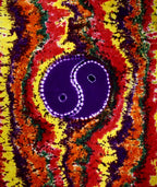 Yin Yang Tie Dye Tapestry Cotton 90x80 Inch Boho Wall