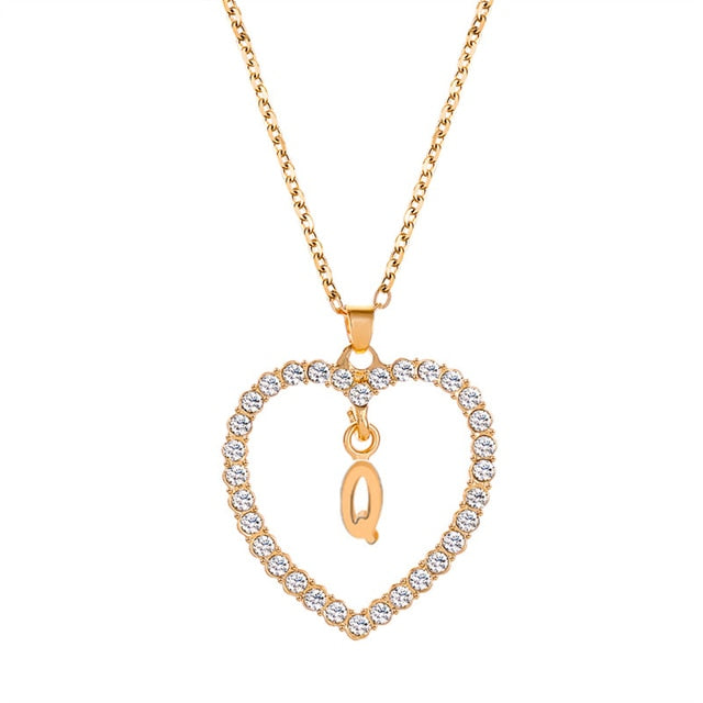 Initials Lette Necklace Pi-Mart