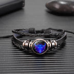 Zodiac Constellation Bracelet Braided Design Bracelet For Men Women Kids Pi-Mart
