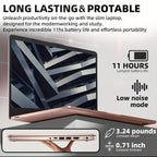 HP 14" Ultral Light Laptop Computer, 4GB RAM, 256GB Storage128GB EMMC+ 128GB SD Card, Intel Quad-Core N4120, Anti-Glare HD Display, Webcam, Windows 11 Home In S Mode With Cefesfy Gaming Mouse
