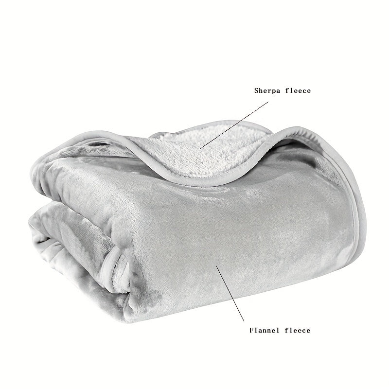 1pc Wearable Blanket, Double Flannel Sherpa Shawl Cover Blanket Air Conditioning Nap Blanket Cover Waist Legs Lazy Nap Multi-functional Office Blanket Lootquake LLC