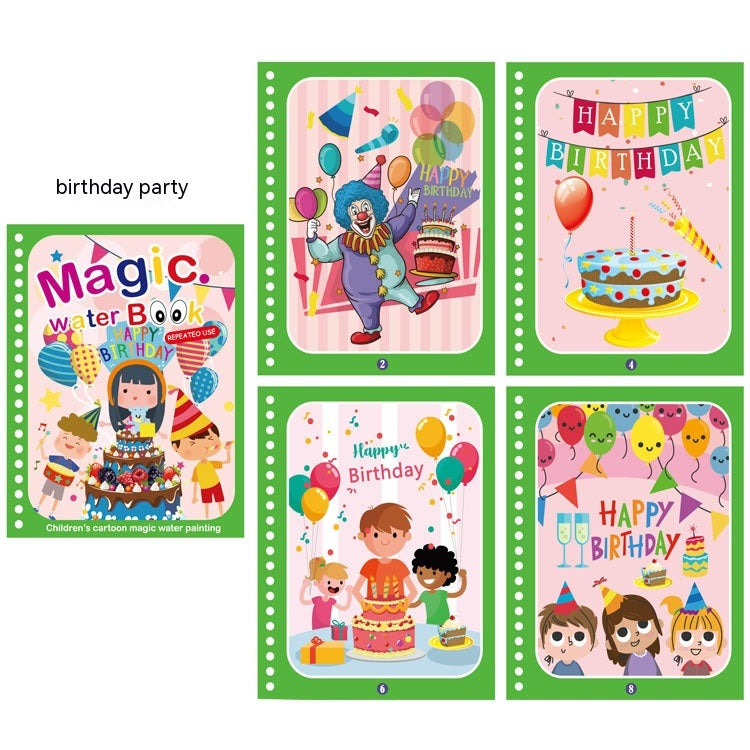 Children's Diy Magic Water Picture Book