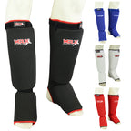 MRX BOXING & FITNESS Muay Thai Shin Guards Kick Boxing Leg & Foot Protector Pad MMA Shin Guard Extra Padding for Men or Women - SJB-DIAMOND ELITES