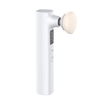 Smudge-Proof Makeup Applicator - Electric Vibrating Powder Puff for Wet & Dry Foundation - Gold & White | Flawless, Airbrush Finish