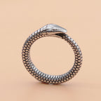 Retro Norse Mythology Men Ouroboros Ring Pi-Mart