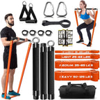Resistance Band Bar Set Portable Full Body 500LBS Extra Heavy Home Gym - SJB-DIAMOND ELITES