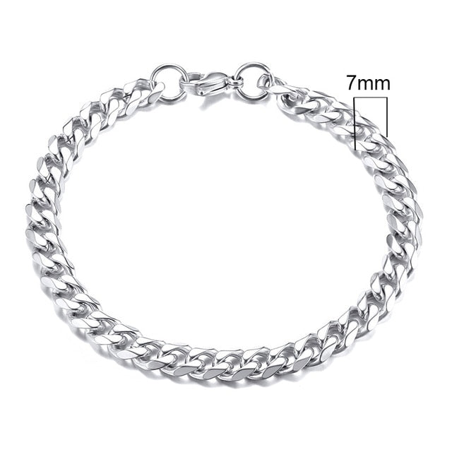 Vnox Men's Chunky Curb Chain Bracelet Pi-Mart