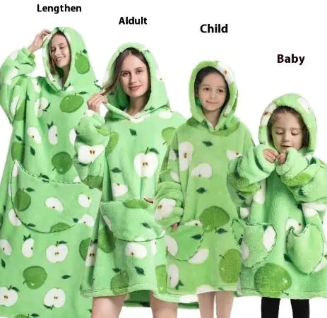 Lazy Blanket Hoodie Family Party Gift Pi-Mart